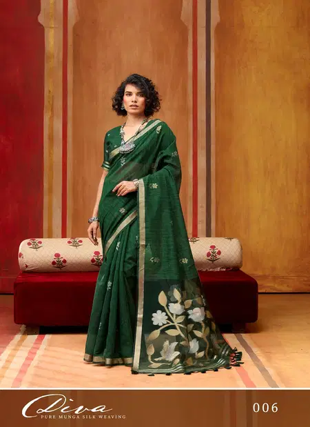 Diva By Rajtex Pure Munga Silk Saree Wholesale Clothing Distributors In India